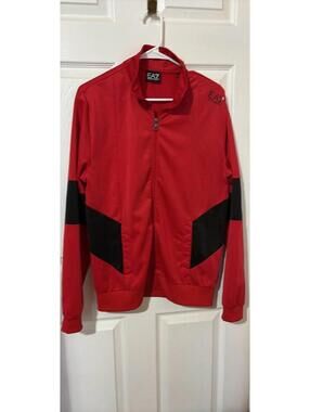 EA7 Emporio Armani Red and Black Track Jacket